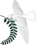 Dove and laurel leaf